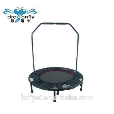 43.4'' Size indoor oval mini trampoline with handle for kids