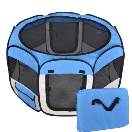 folding dog playpen collapsible pet soft fence outdoor cat house pet playpen tent dog soft side exercise pens